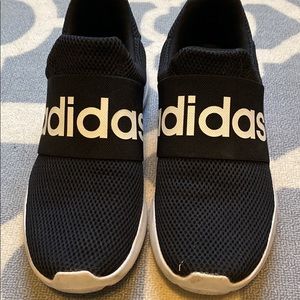 Men’s Size 10 Adidas black sneaker. Worn handful of time.
